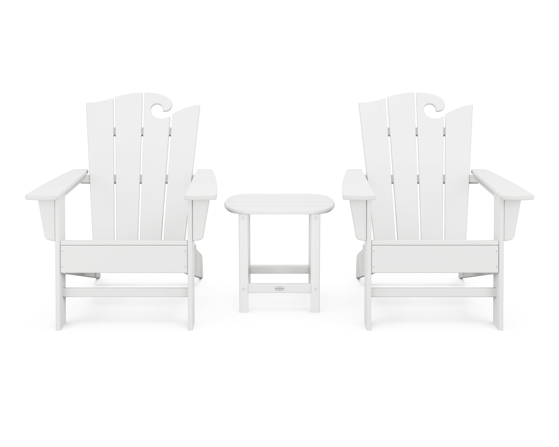 Wave 3-Piece Adirondack Set with The Ocean Chair