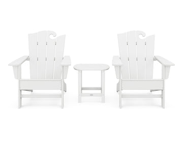 Wave 3-Piece Adirondack Set with The Ocean Chair