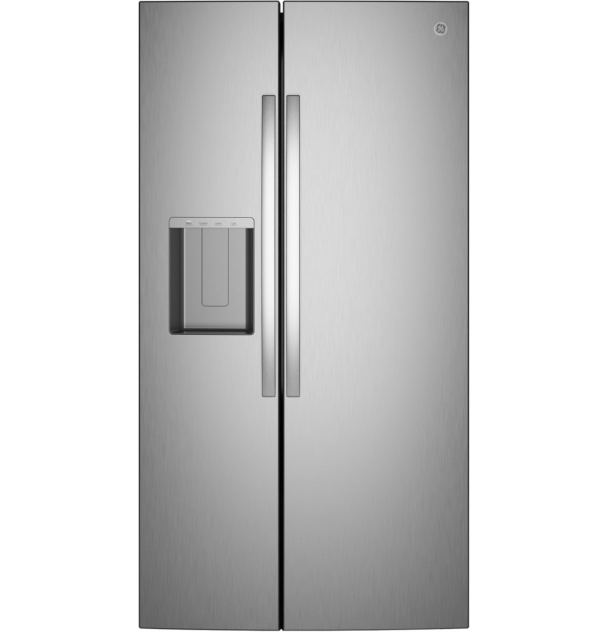GE® 27.7 Cu. Ft. Side-By-Side Refrigerator with LED Light Walls, Extra Tall Dispenser, and Antimicrobial Refrigerator Drawer Liners