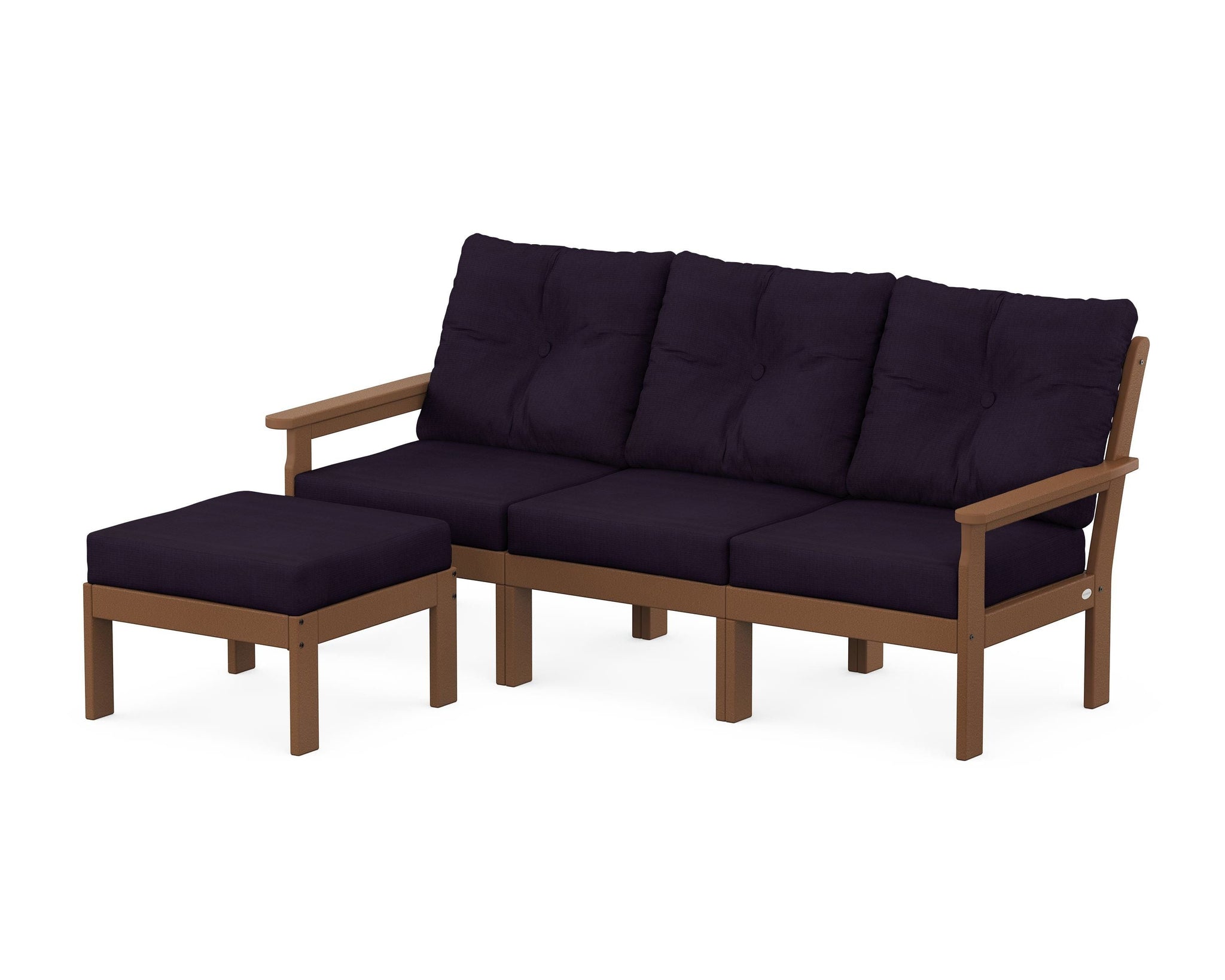 Vineyard 4-Piece Sectional with Ottoman