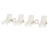 Cottage 6-Piece Chaise Set with Wheels
