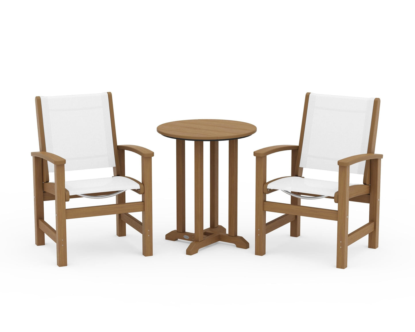 Coastal 3-Piece Round Bistro Dining Set