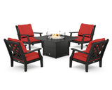 Wovendale 5-Piece Deep Seating Set with Fire Pit Table