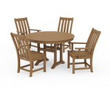 Vineyard 5-Piece Nautical Trestle Dining Set