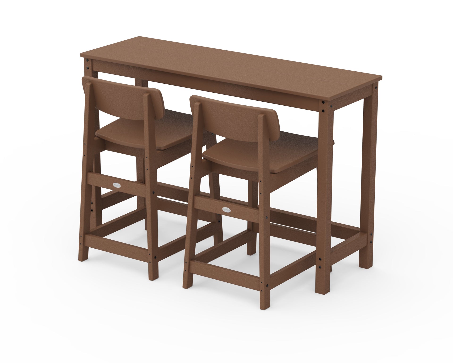 Modern Studio Urban Lowback Counter Chair 3-Piece Balcony Set