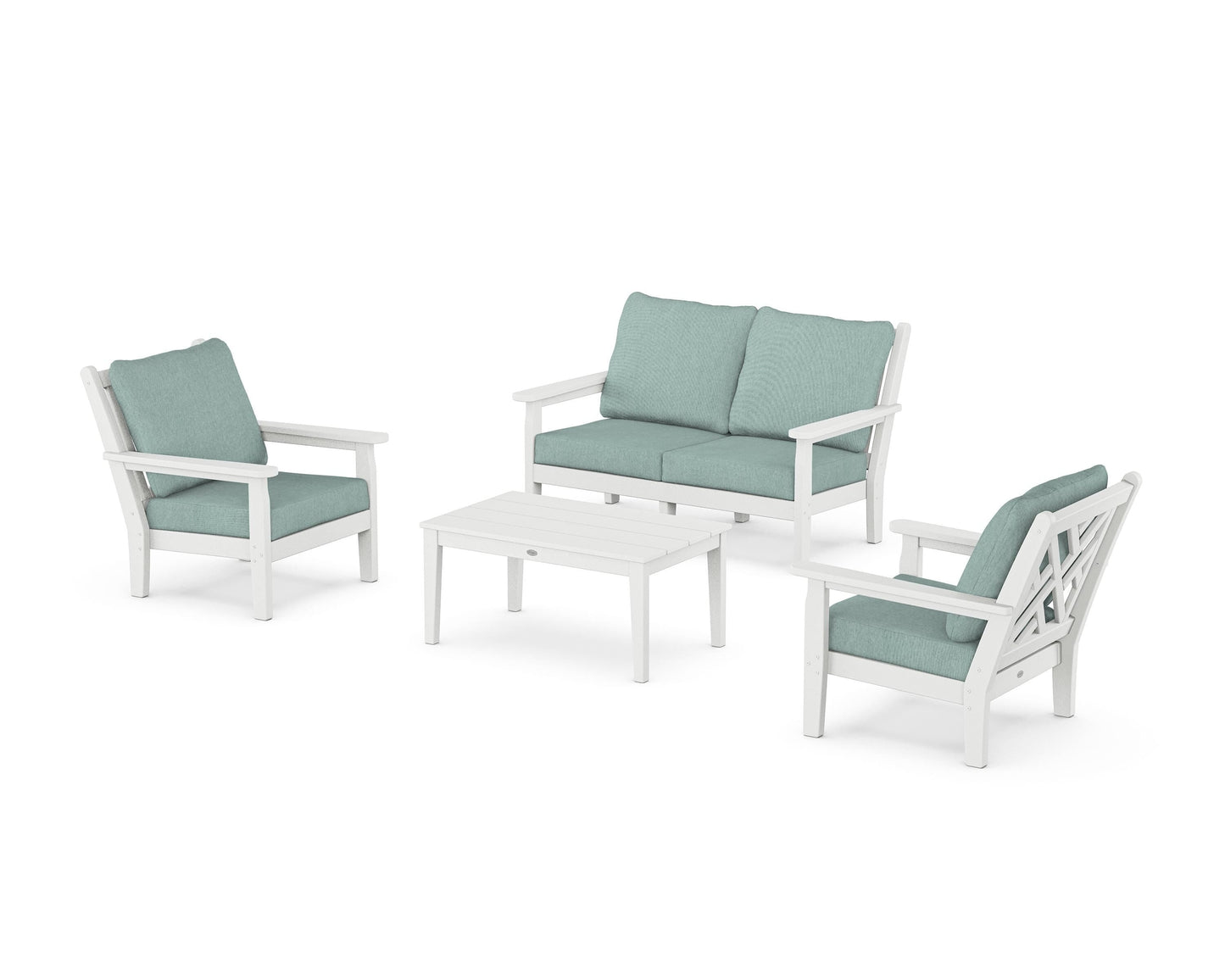 Chippendale 4-Piece Deep Seating Set with Loveseat