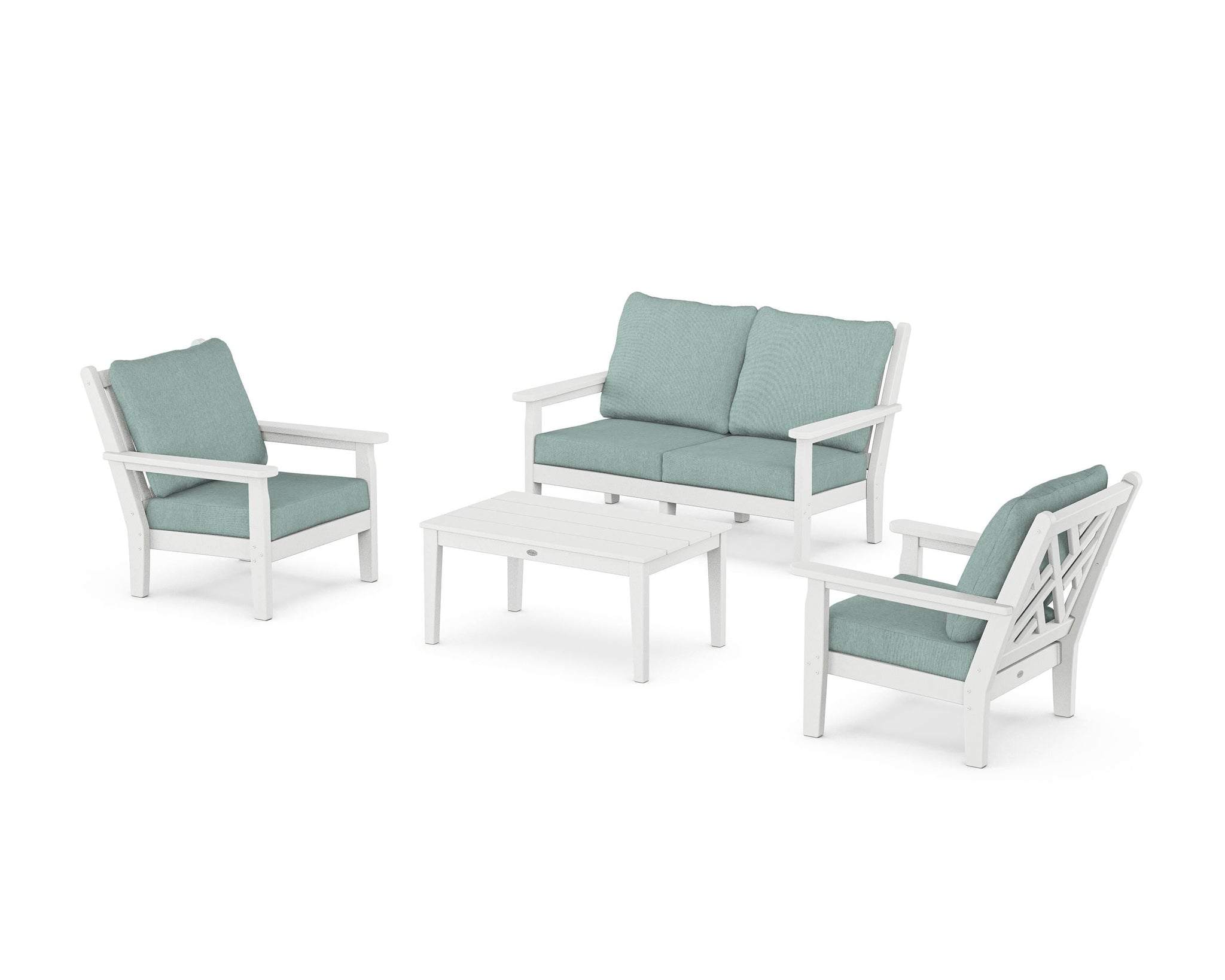 Chippendale 4-Piece Deep Seating Set with Loveseat