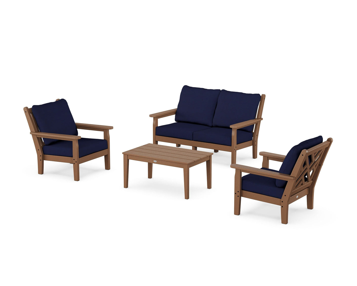 Chippendale 4-Piece Deep Seating Set with Loveseat