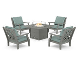 Wovendale 5-Piece Deep Seating Set with Fire Pit Table