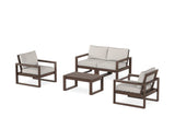 EDGE Sectional 4-Piece Deep Seating Set with Loveseat