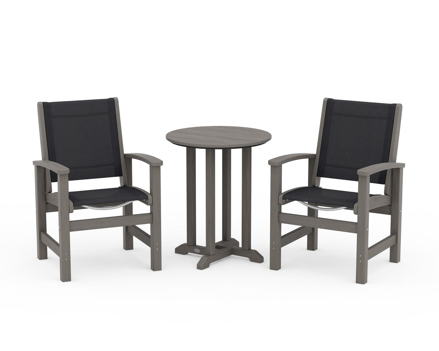 Coastal 3-Piece Round Bistro Dining Set