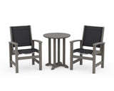 Coastal 3-Piece Round Bistro Dining Set