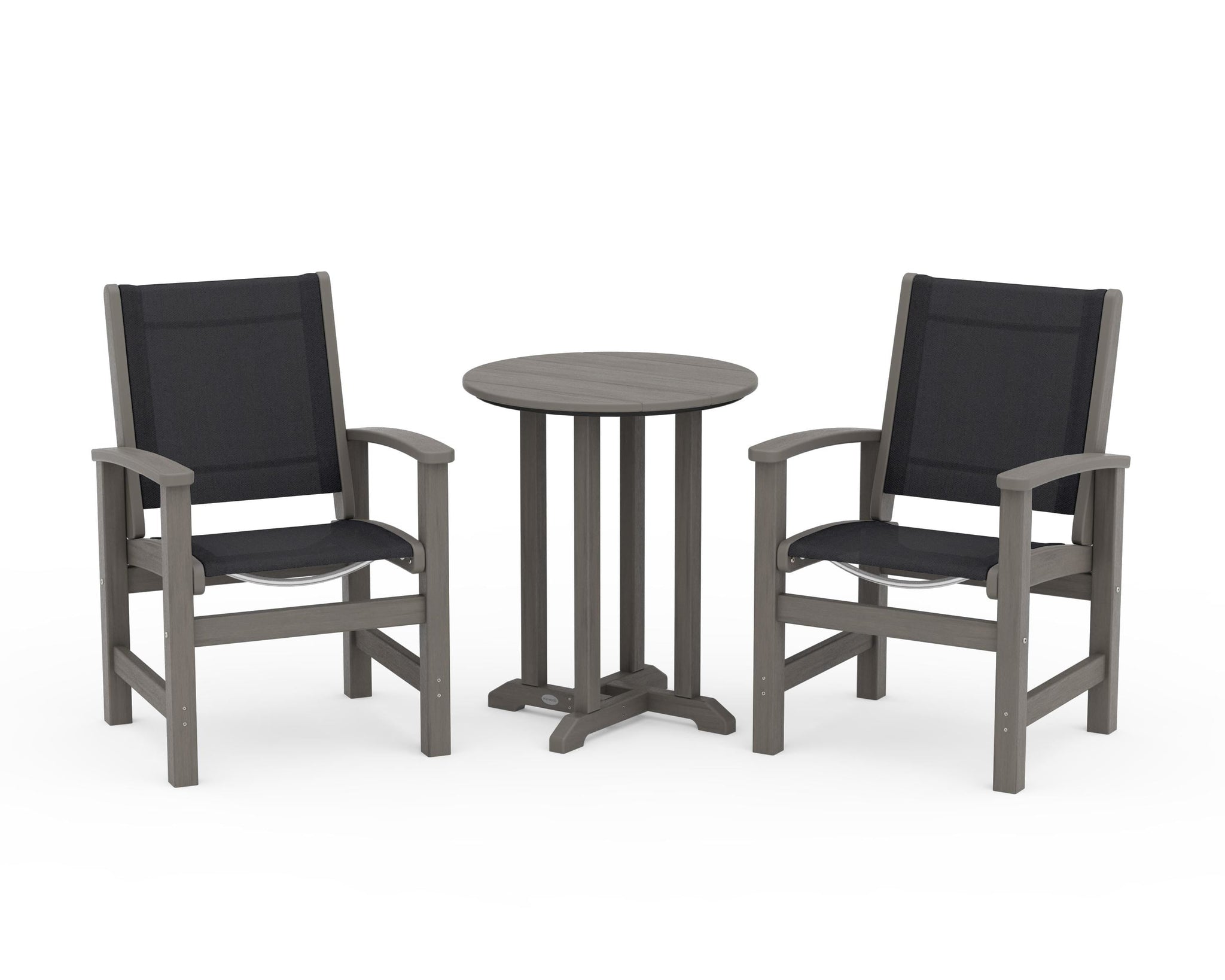 Coastal 3-Piece Round Bistro Dining Set