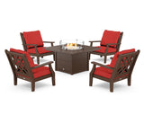 Wovendale 5-Piece Deep Seating Set with Fire Pit Table