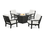 Oxford 5-Piece Deep Seating Set with Fire Pit Table