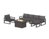 EDGE Sectional Lounge and Fire Pit Set