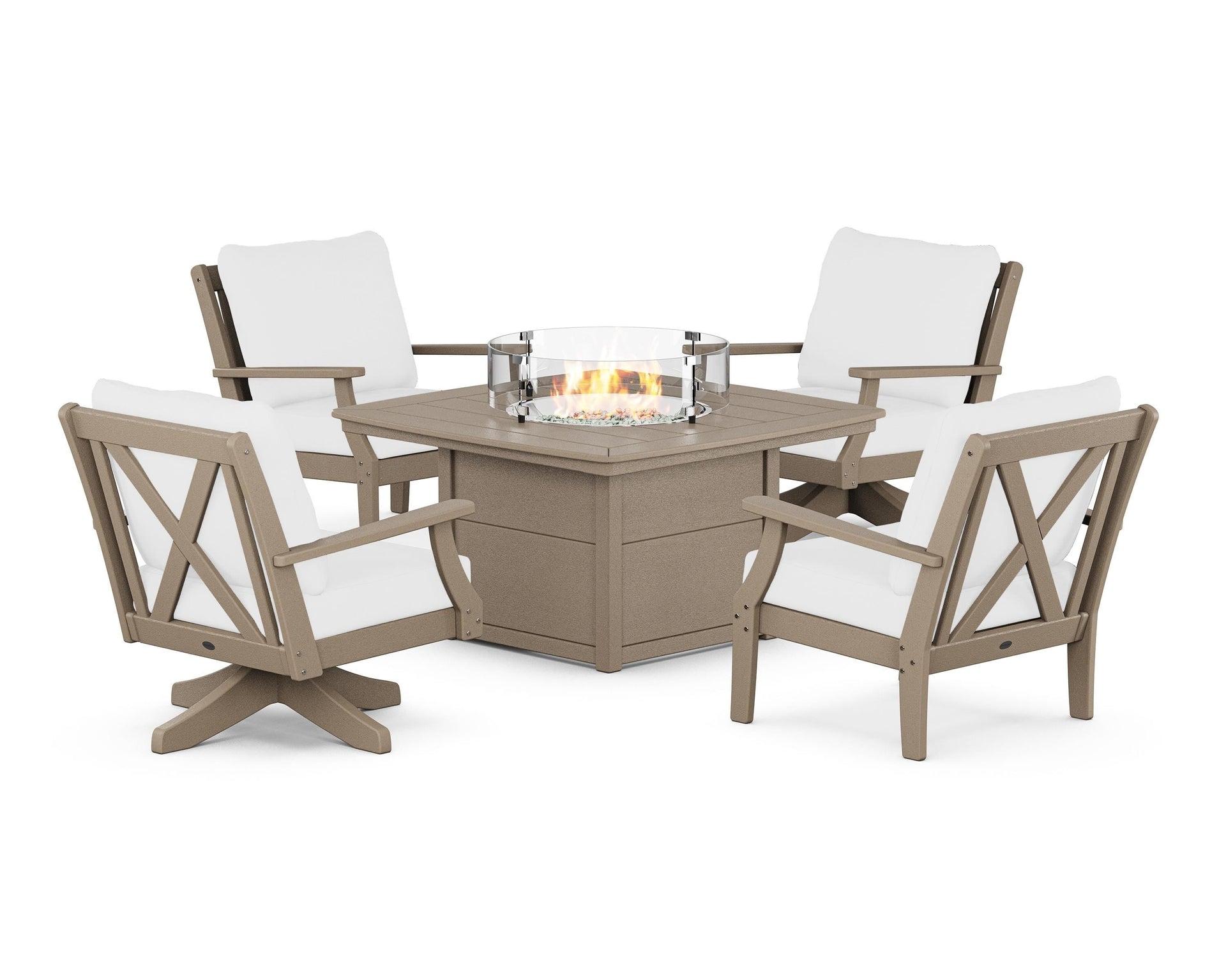 Braxton 5-Piece Deep Seating Set with Fire Table