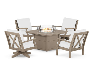 Braxton 5-Piece Deep Seating Set with Fire Table