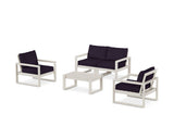 EDGE Sectional 4-Piece Deep Seating Set with Loveseat