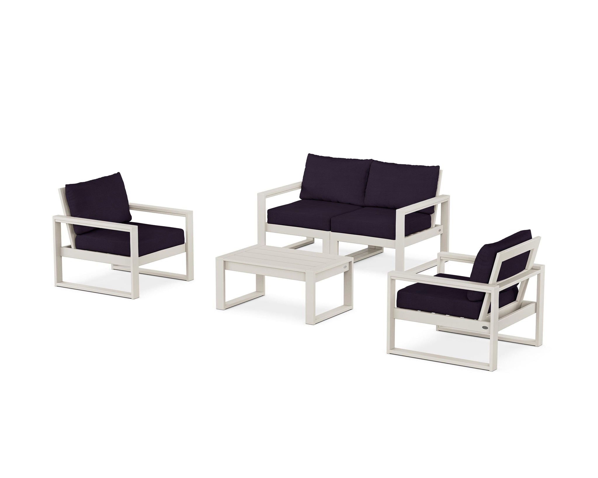 EDGE Sectional 4-Piece Deep Seating Set with Loveseat