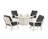 Mission 5-Piece Deep Seating Set with Fire Pit Table