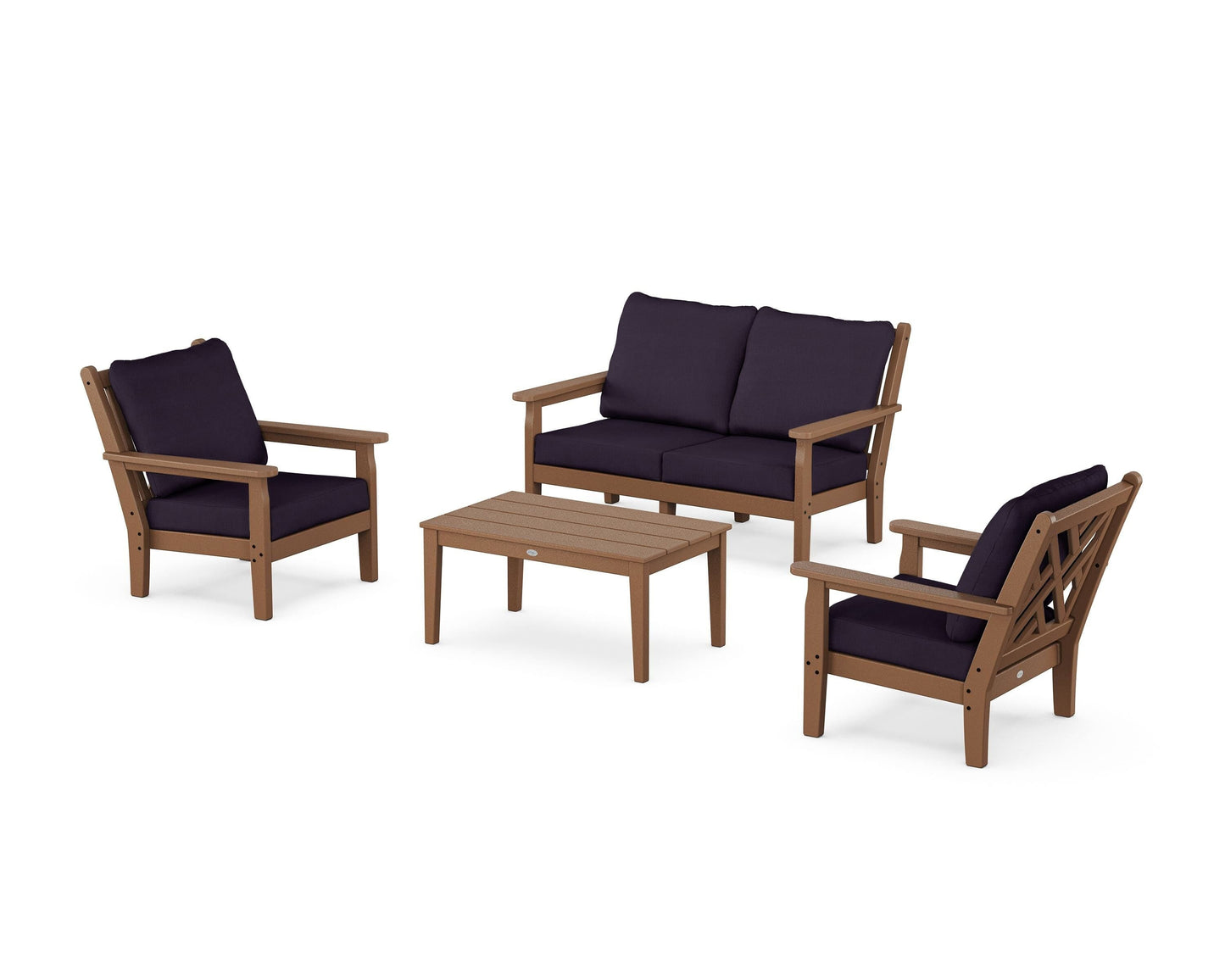 Chippendale 4-Piece Deep Seating Set with Loveseat
