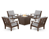 Wovendale 5-Piece Deep Seating Set with Fire Pit Table