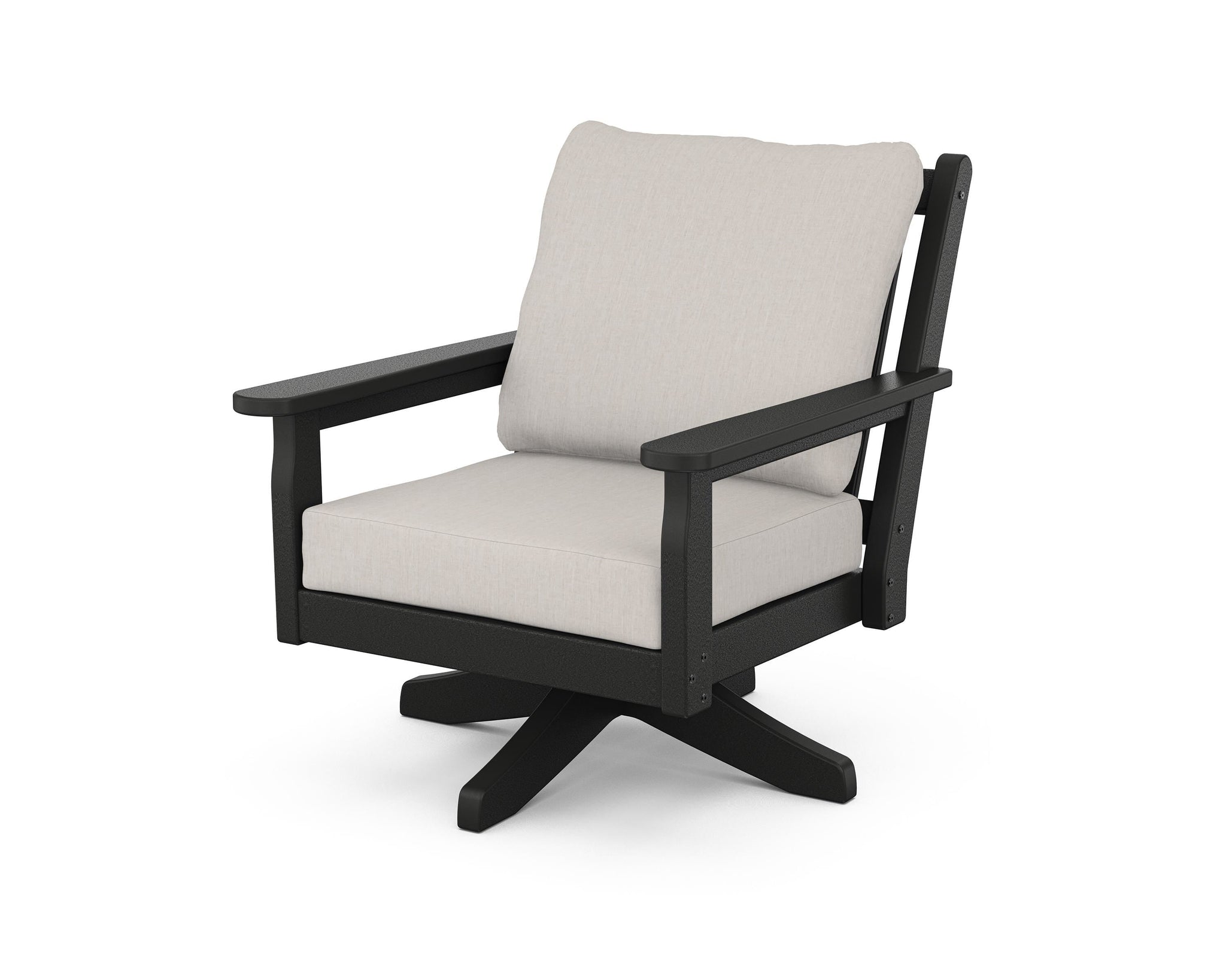Chippendale Deep Seating Swivel Chair