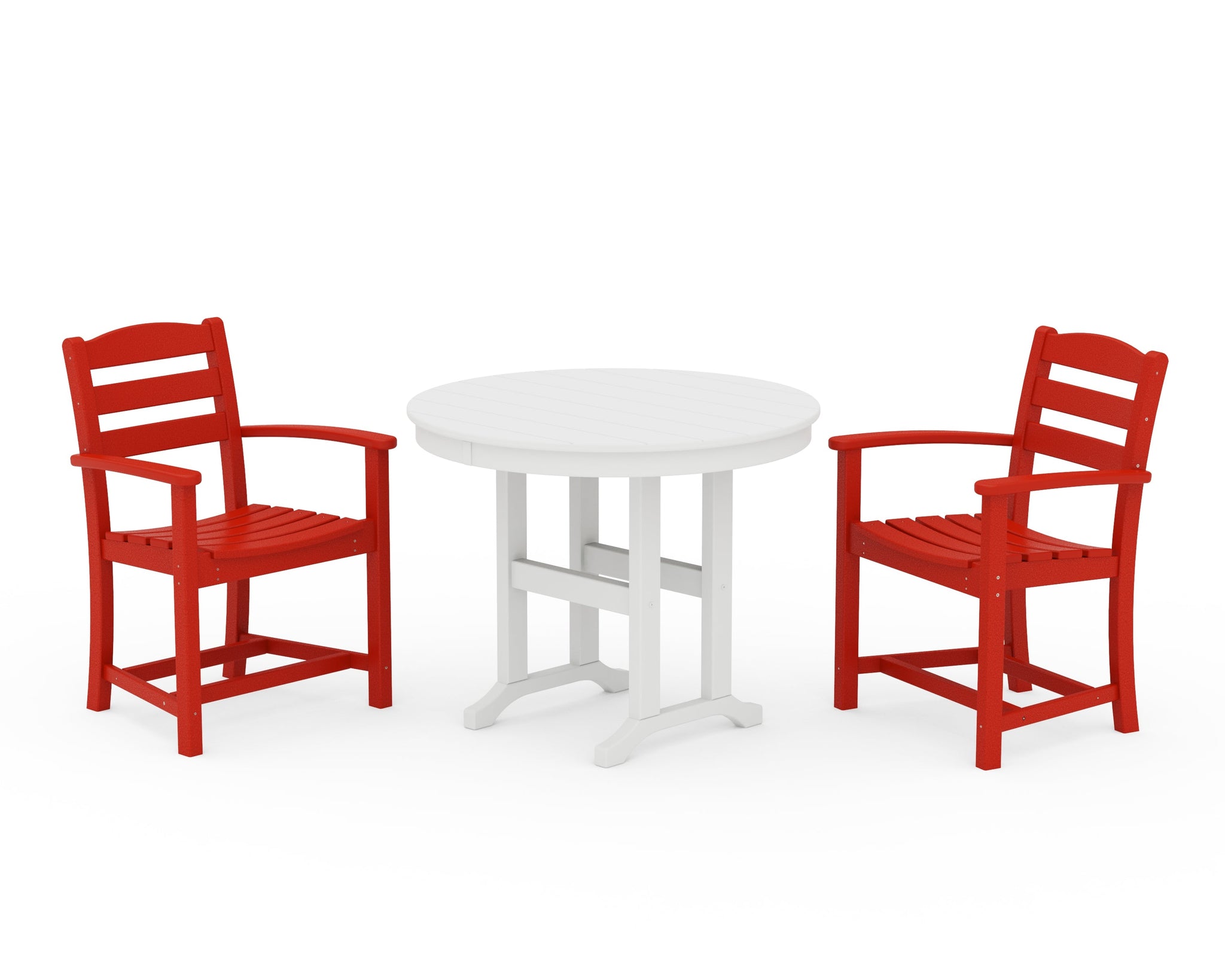 La Casa Café 3-Piece Round Dining Set