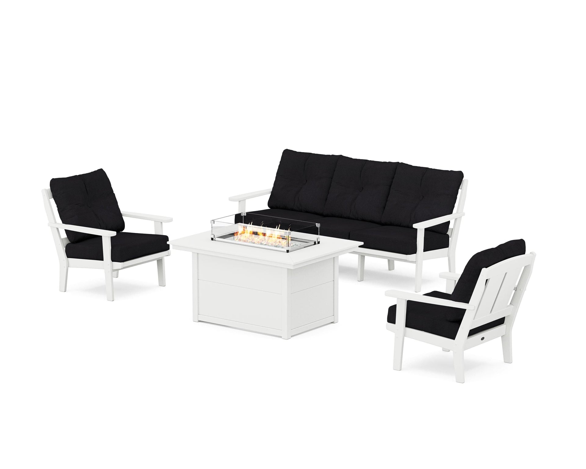 Mission Deep Seating Fire Pit Table Set