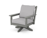 Chippendale Deep Seating Swivel Chair
