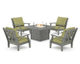 Wovendale 5-Piece Deep Seating Set with Fire Pit Table