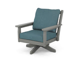 Chippendale Deep Seating Swivel Chair