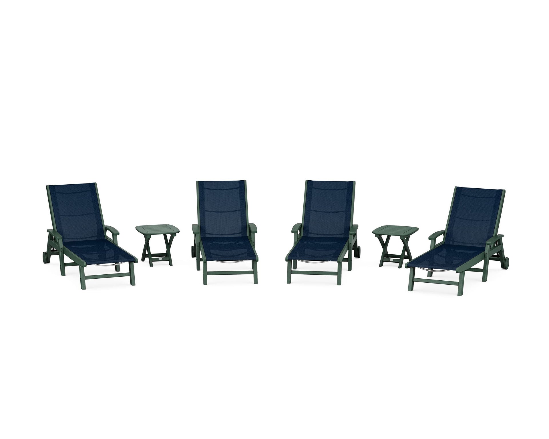 Coastal Chaise 6-Piece Set with Wheels