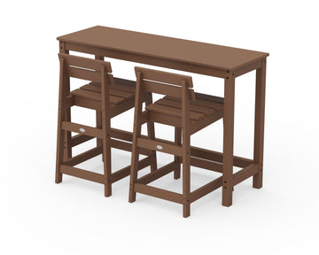 Modern Studio Plaza Lowback Counter Chair 3-Piece Balcony Set
