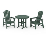 South Beach 3-Piece Round Farmhouse Dining Set