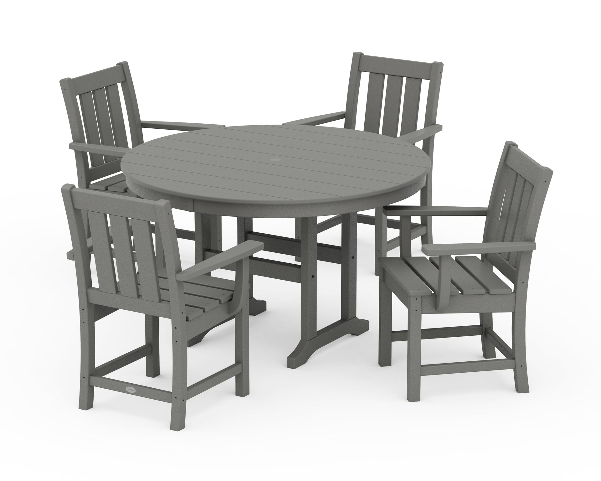 Oxford 5-Piece Round Farmhouse Dining Set