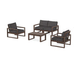 EDGE Sectional 4-Piece Deep Seating Set with Loveseat