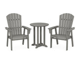 Nautical Adirondack 3-Piece Round Bistro Dining Set