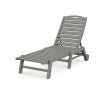 Nautical Chaise with Wheels
