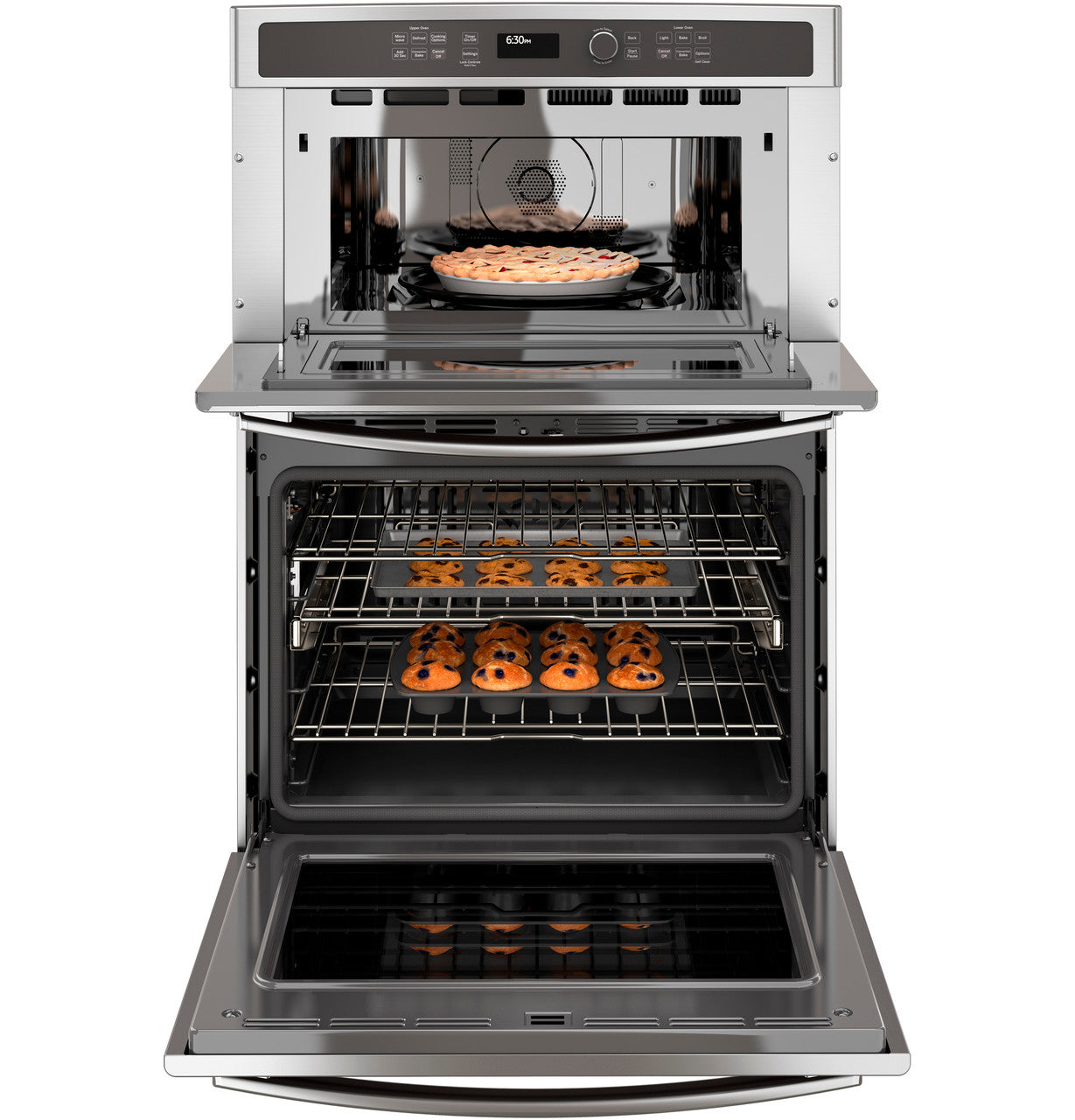 GE Profile™ 30" Built-In Combination Convection Microwave/Convection Wall Oven