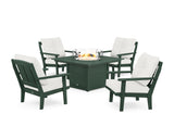 Mission 5-Piece Deep Seating Set with Fire Pit Table