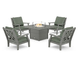 Wovendale 5-Piece Deep Seating Set with Fire Pit Table