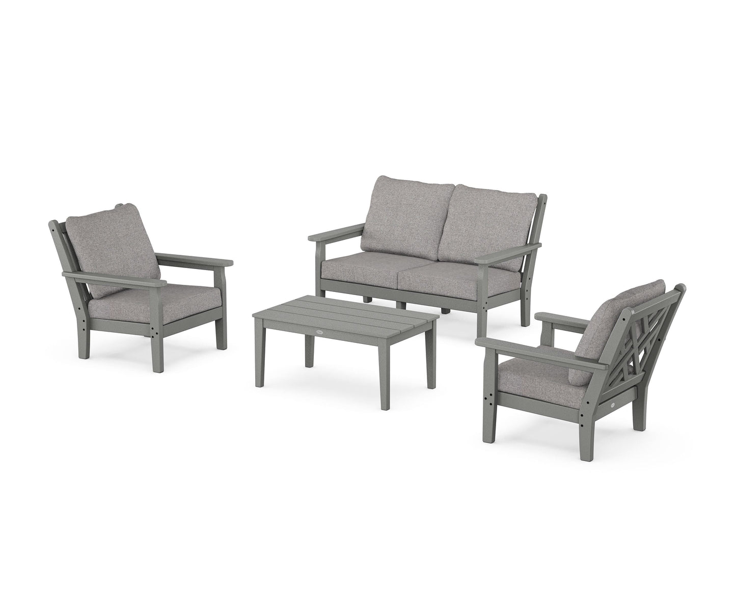 Chippendale 4-Piece Deep Seating Set with Loveseat