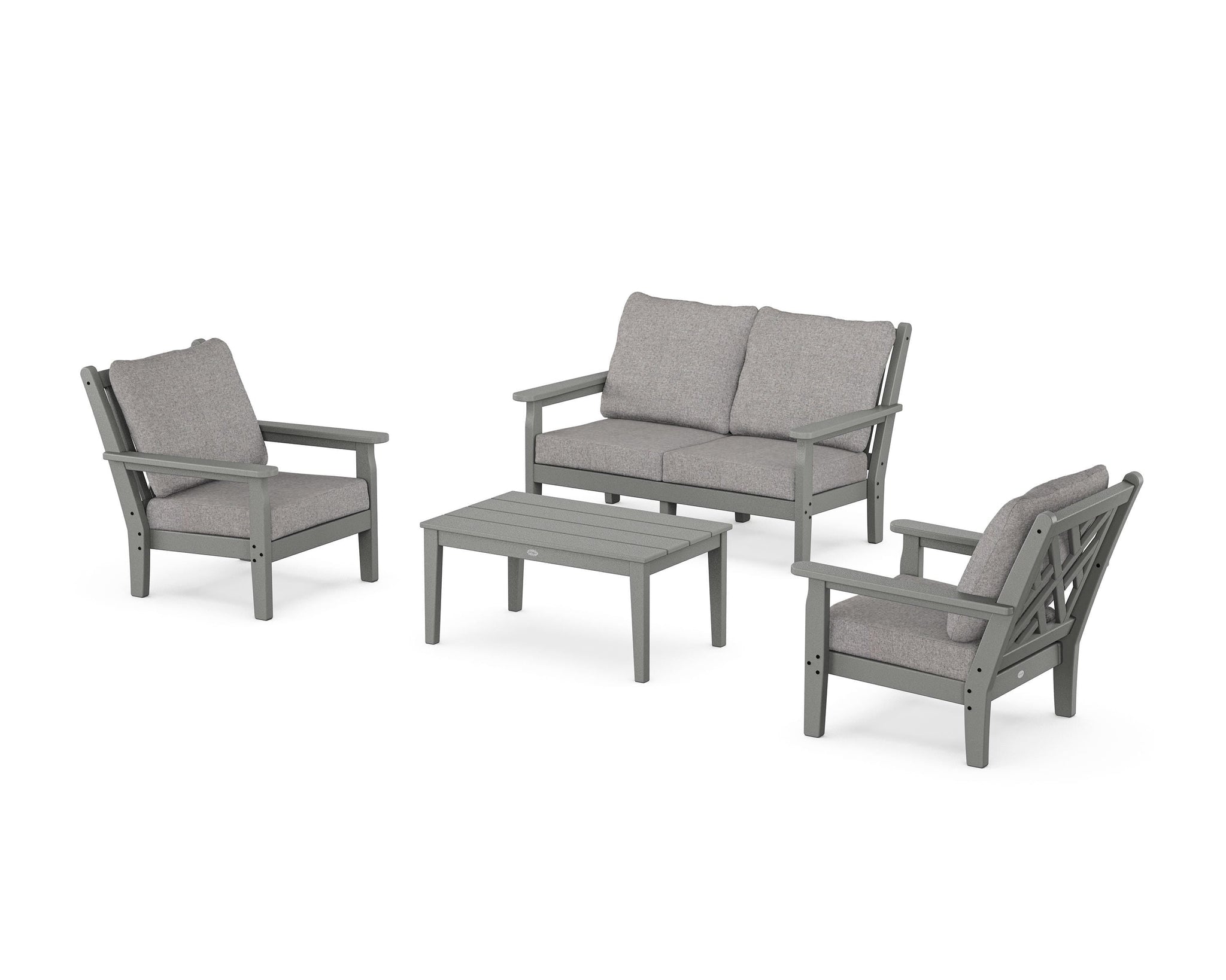 Chippendale 4-Piece Deep Seating Set with Loveseat