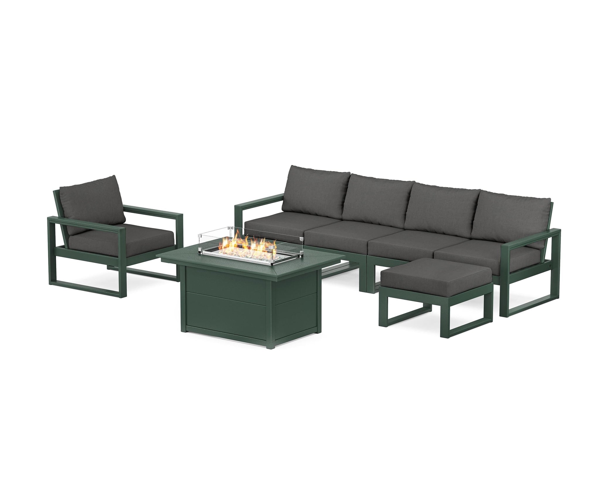 EDGE Sectional Lounge and Fire Pit Set