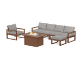 EDGE Sectional Lounge and Fire Pit Set