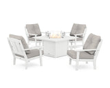 Mission 5-Piece Deep Seating Set with Fire Pit Table
