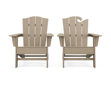Wave 2-Piece Adirondack Chair Set with The Crest Chair