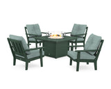 Oxford 5-Piece Deep Seating Set with Fire Pit Table